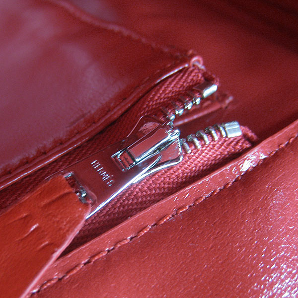 High Quality Fake Hermes Birkin 35CM Crocodile Veins Leather Bag Black/Red 6089